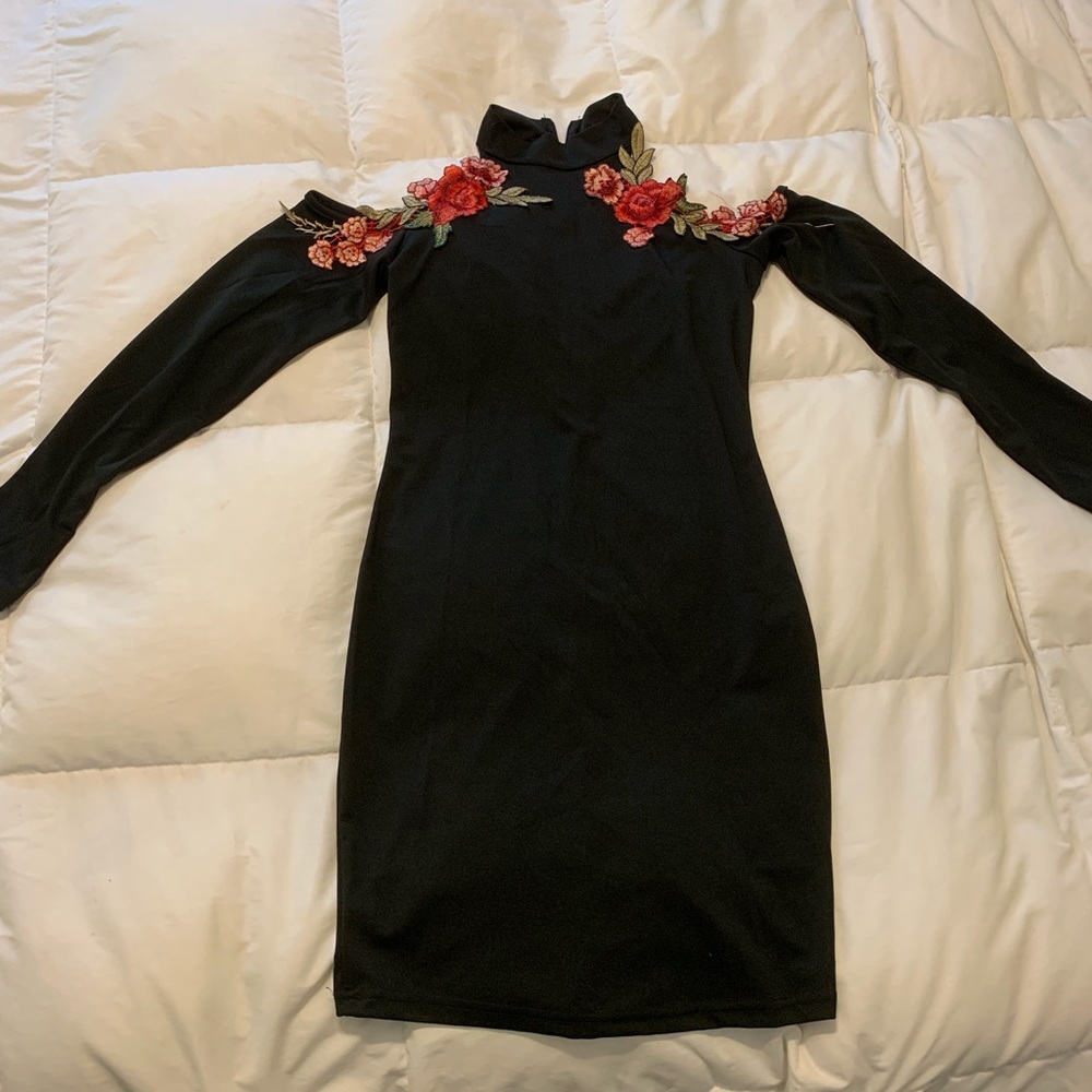 Tight black dress